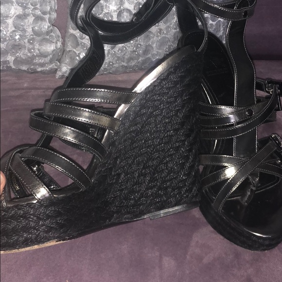 Burberry wedges in black / metallic size 9 - Picture 4 of 9